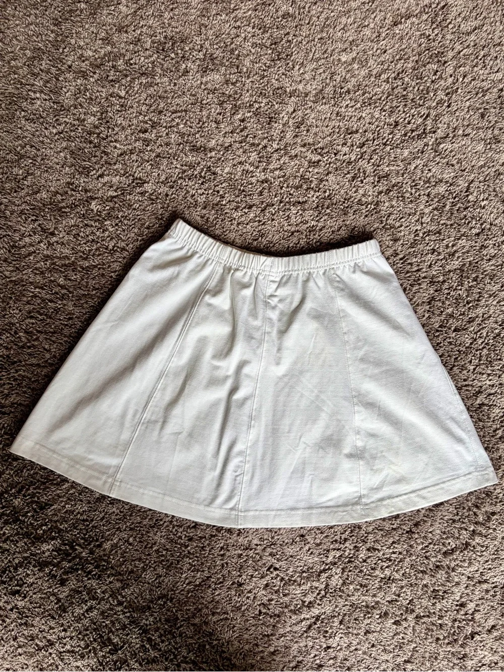 Vintage 90’s Nike White Dri-Fit Tennis Skirt with Court Logo Patch
